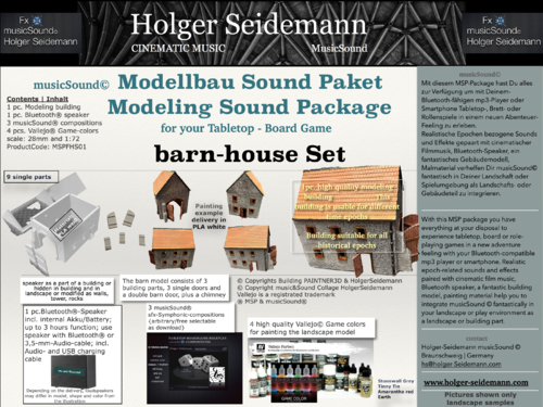Modellbau-Sound-Paket Scheune-Set