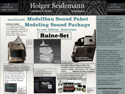 Modellbau Sound Paket Ruine-Set